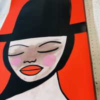 Girl in hat (screen print) - Image 5