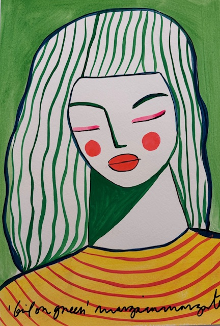 Girl on Green