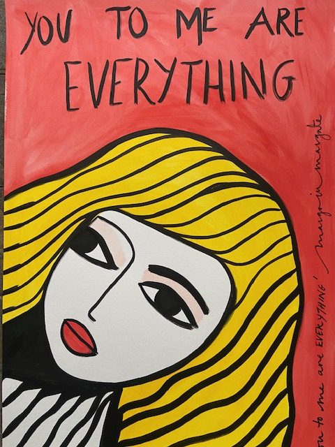 You to me are EVERYTHING (painting) - Image 5
