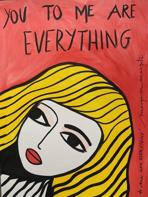 You to me are EVERYTHING (painting) - Image 4