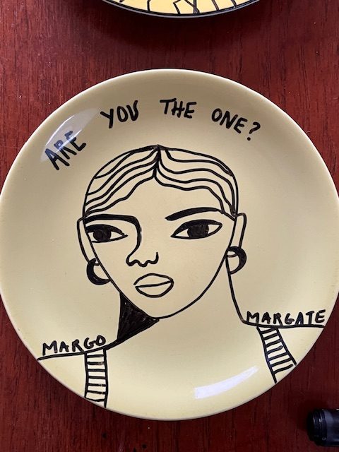 moonlight earring lady plate