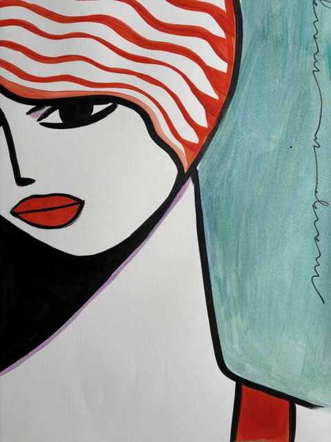 swimmer (painting) - Image 3