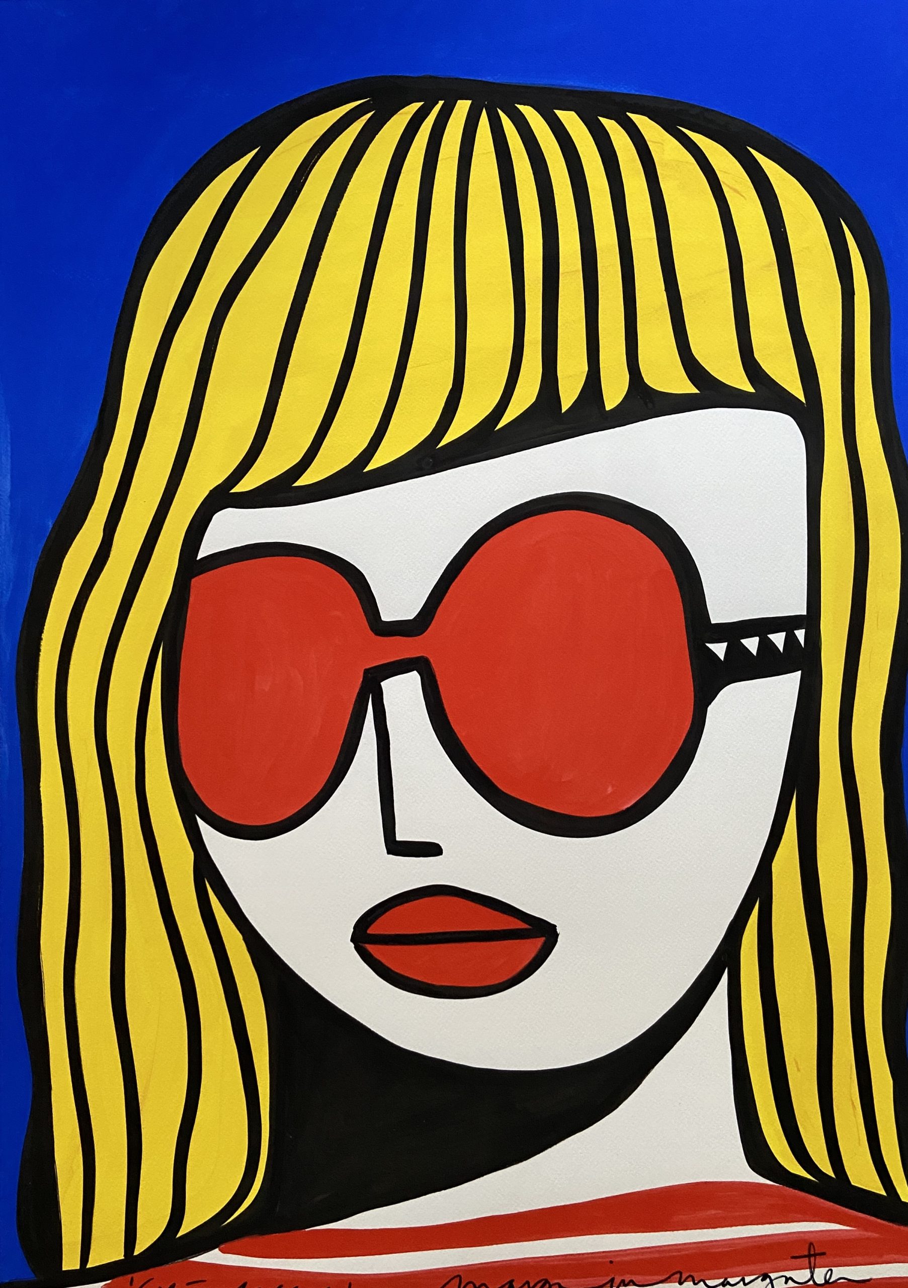 Girl with Glasses (print)