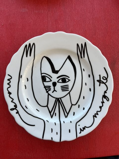 Dog? Cat? plate