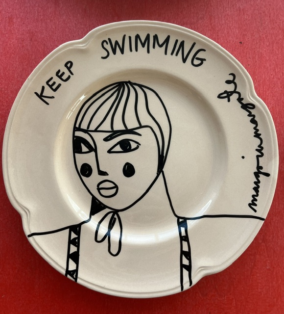 keep swimming cap plate