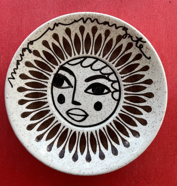sun face pattern plate