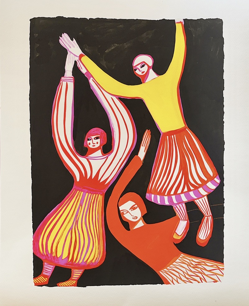 Dance Free Live Free 40x50cm